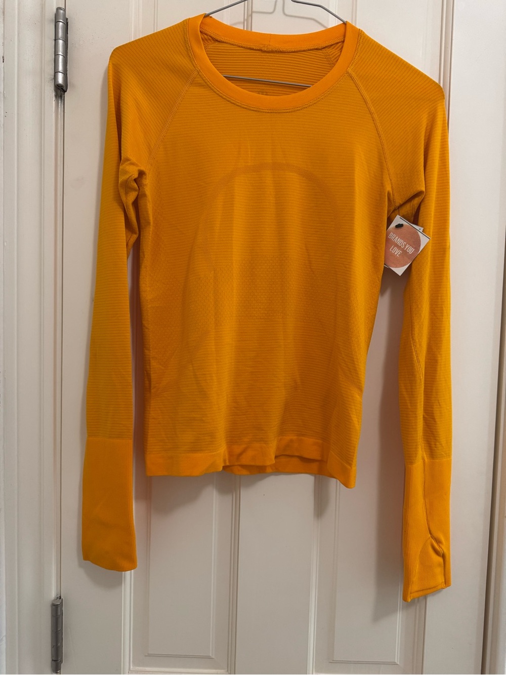 lululemon athletica Long-Sleeve Crew in Bright Mustard